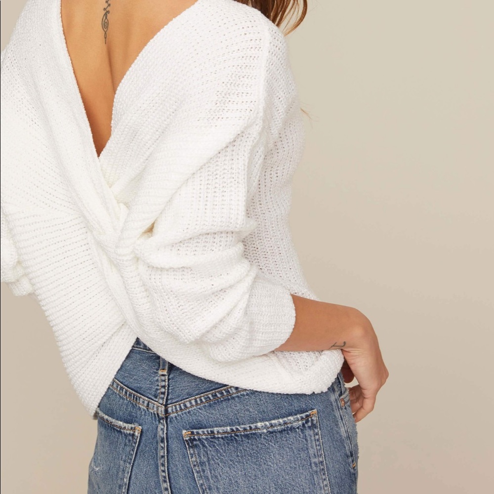 ASTR The Label twist back sweater